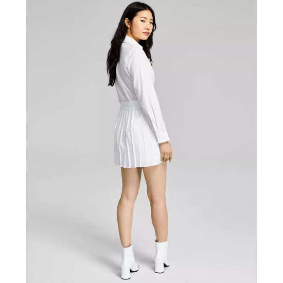 Best reviews of ๐ And Now This ๐ฉ Women's ๐ฉ Women's Long Sleeve Pleated ๐ Dress Black ๐ฅ - Image 5