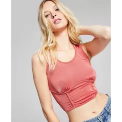 Buy ✔️ And Now This 👩 Women's Ribbed Belted Slit-Hem 👗 Dress Cream Heather 😀