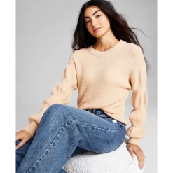 Top 10 ๐ And Now This ๐ฉ Women's Oversized Long-Sleeve Satin Blazer Cream ๐