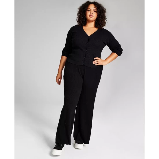 Discount ๐ And Now This ๐ฉ Women's Ribbed Shoulder-Cutout Sweater Sphinx โค๏ธ