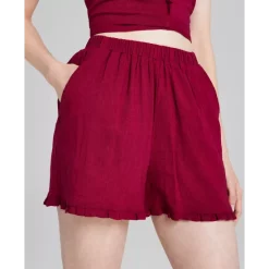 Promo 🤩 And Now This Scalloped Tie-Front Top Midnight 🌟