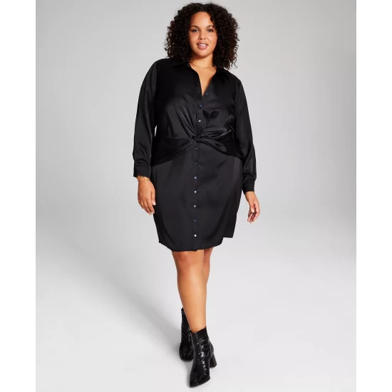 Flash Sale ๐งจ And Now This Trendy Plus Size Satin Wide-Leg Pants Plum ๐ - Image 3