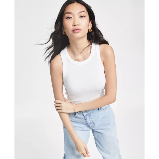 Discount โ๏ธ And Now This ๐ฉ Women's Sleeveless Ribbed Tank Top Slate Grey ๐ฅฐ - Image 5