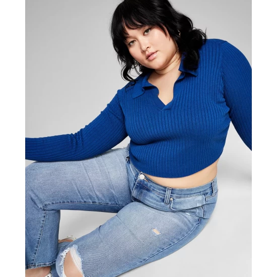 Brand new ๐คฉ And Now This Trendy Plus Size Mock-Neck Bodysuit Chocolate Brown ๐ - Image 3