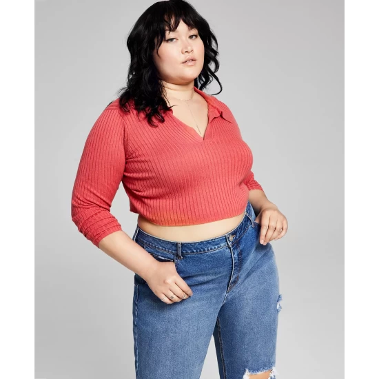 Brand new ๐คฉ And Now This Trendy Plus Size Mock-Neck Bodysuit Chocolate Brown ๐ - Image 4