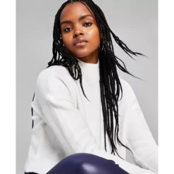 Deals 🎁 And Now This 👩 Women's Oversized Satin Collared Long-Sleeve 👕 Shirt Cream 😀