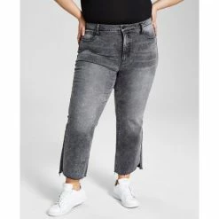 Best Sale π And Now This Trendy Plus Size High-Rise Step Hem π Jeans Riley Wash β¨