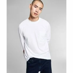 Outlet ❤️ And Now This Men's Pocket Long-Sleeve T-Shirt Jet Black 🧨