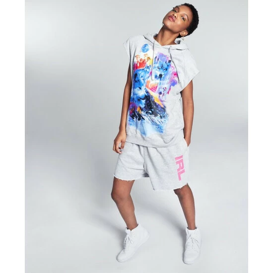 Coupon π And Now This 5:31 By JΓRΓME LAMAAR Men's Sleeveless Graphic Hoodie Hthr Belle π - Image 4