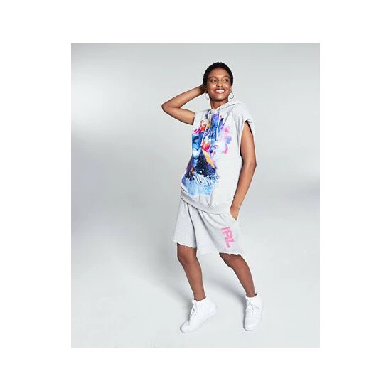 Coupon π And Now This 5:31 By JΓRΓME LAMAAR Men's Sleeveless Graphic Hoodie Hthr Belle π - Image 6