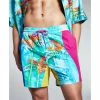 Wholesale ❤️ And Now This 5:31 By JÉRÔME LAMAAR Men's Relaxed-Fit Tropical-Print 5 Swim Trunks Caribe 👏