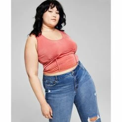 Best Sale π€© And Now This Trendy Plus Size Corset Tank Top Rouge β¨
