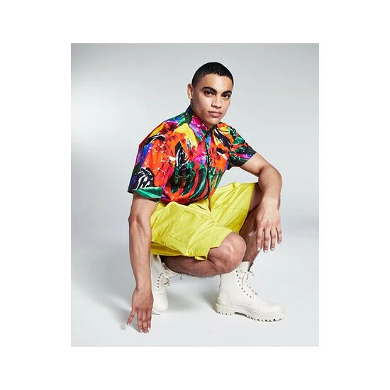 Discount β And Now This 5:31 By JΓRΓME LAMAAR Men's Cargo 10-3/4 Shorts Deep Black π - Image 2