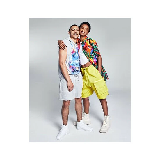 Discount β And Now This 5:31 By JΓRΓME LAMAAR Men's Cargo 10-3/4 Shorts Deep Black π - Image 3