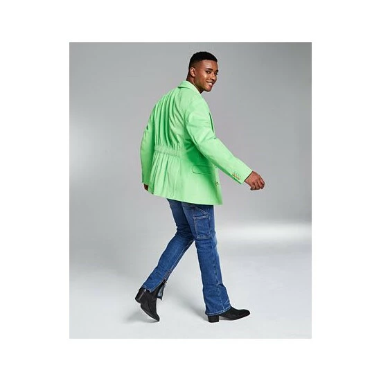 Deals π And Now This 5:31 By JΓRΓME LAMAAR Men's Corded Double-Breasted Blazer Created For Macy's Green Pop π₯ - Image 2