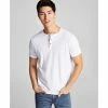 Best Pirce 🎉 And Now This Men's Rib Knit Lightweight Short-Sleeve Henley Bright Whi 🔥