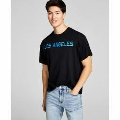 Wholesale π And Now This Men's Oversized-Fit Embroidered Los Angeles T-Shirt β¨