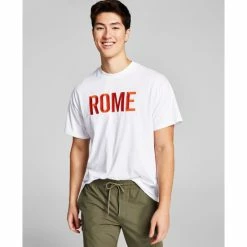 Flash Sale π And Now This Men's Oversized-Fit Embroidered Rome T-Shirt π
