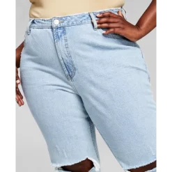 Buy 🎁 And Now This 👩 Women's Oversized Faux-Leather Blazer Almond 🎁