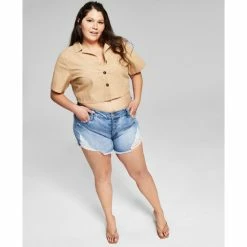 Outlet ❤️ And Now This Trendy Plus Size Camp 👚 Shirt Olive 😍