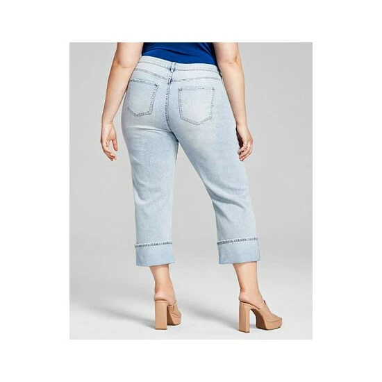 Best reviews of ๐ And Now This Trendy Plus Size Ripped Straight-Leg ๐ Jeans Seneca ๐ฅฐ - Image 2