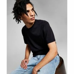 Best reviews of π And Now This Men's Basic T-Shirt Jet Black π€©